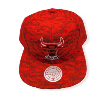 Mitchell & Ness Chicago Bulls Team Digi Camo Adjustable Snapback Hat Cap