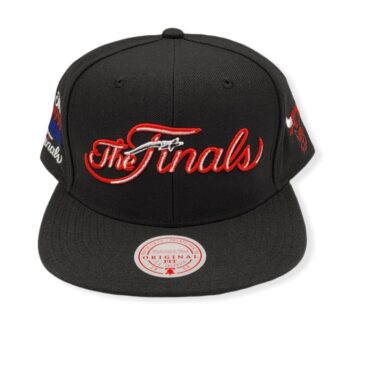 Mitchell & Ness Chicago Bulls The Finals 1991 Black Adjustable Snapback Hat Cap