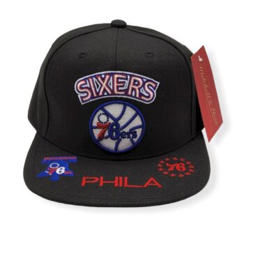 Mitchell & Ness Philadelphia 76ers Front Loaded SH20026 Adjustable Snapback Hat Cap