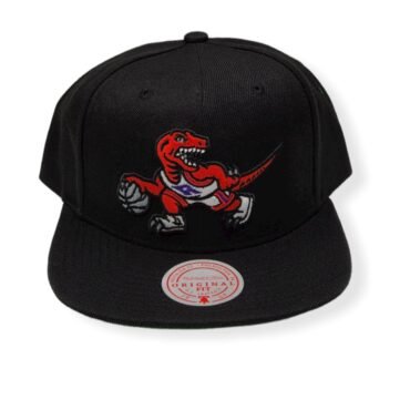 Mitchell & Ness Toronto Raptors Core Basic Hardwood Classics Black Adjustable Snapback Hat Ca