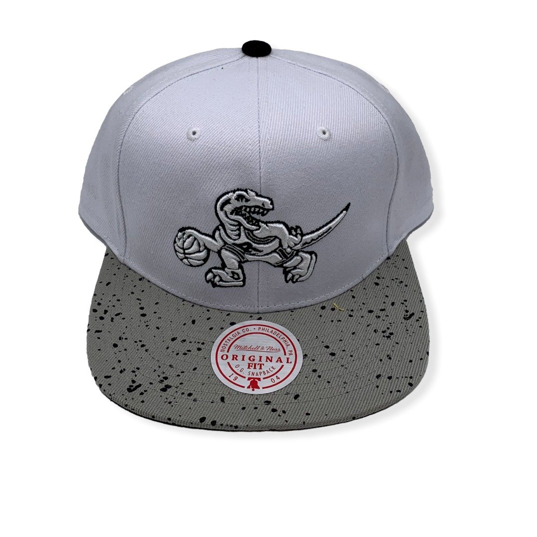 Mitchell & Ness Toronto Raptors Cement Top Hardwood Classics Adjustable Snapback Hat Cap
