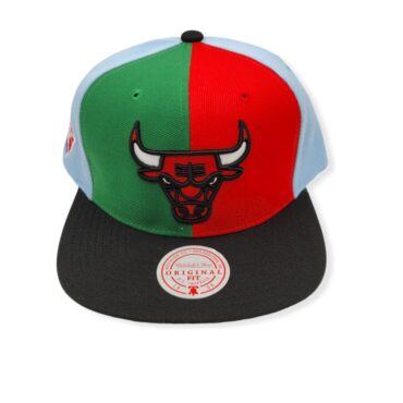 Mitchell & Ness Chicago Bulls Team Era Pinwheel Adjustable Snapback Hat Cap
