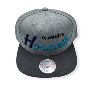 Mitchell & Ness Charlotte Hornets Tri Pop Special Script Adjustable Snapback Hat Cap