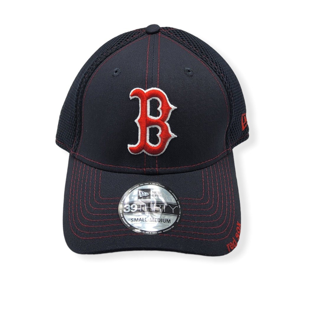 New Era Boston Red Sox 39Thirty Navy Neo Stretch Fit Size S/M Fitted Hat Cap