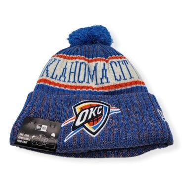 New Era Oklahoma City Thunder Authentic 2018 Color Sideline Sport Knit Beanie Cold Weather Hat