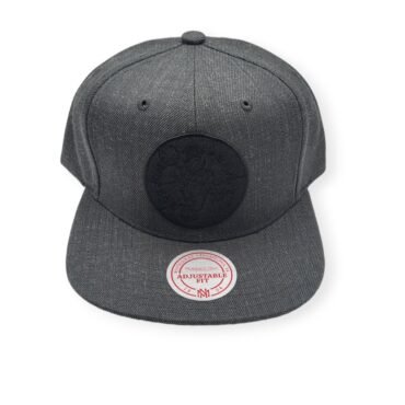 Mitchell & Ness Boston Celtics Dark Heather Wool Hardwood Classics Adjustable Snapback Hat Cap