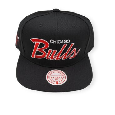 Mitchell & Ness Chicago Bulls Sports Specialty Black/Satin Under Adjustable Snapback Hat Cap