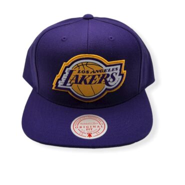 Mitchell & Ness Los Angeles Lakers Pop Back Adjustable Snapback Hat Cap