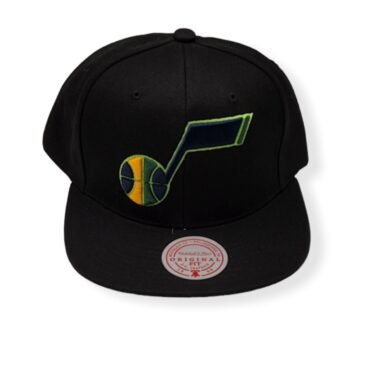 Mitchell & Ness Utah Jazz Highlighter Team Pop Adjustable Snapback Hat Cap