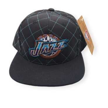 Mitchell & Ness Utah Jazz Quilted Taslan Adjustable Snapback Hat Cap