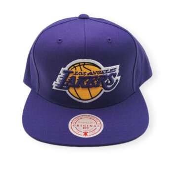 Mitchell & Ness Los Angeles Lakers Team Ground Adjustable Snapback Hat Cap