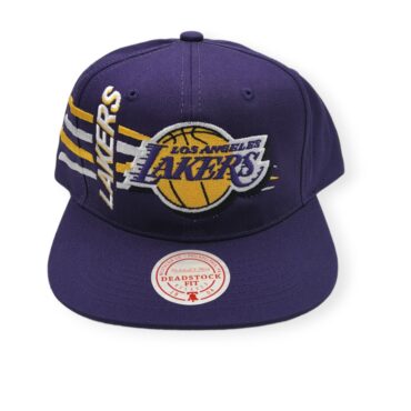 Mitchell & Ness Los Angeles Lakers Retro Bolt Deadstock Adjustable Snapback Hat Cap