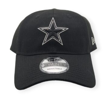 New Era Dallas Cowboys 9Twenty Black Rear NFL Logo Adjustable Strap Hat Cap
