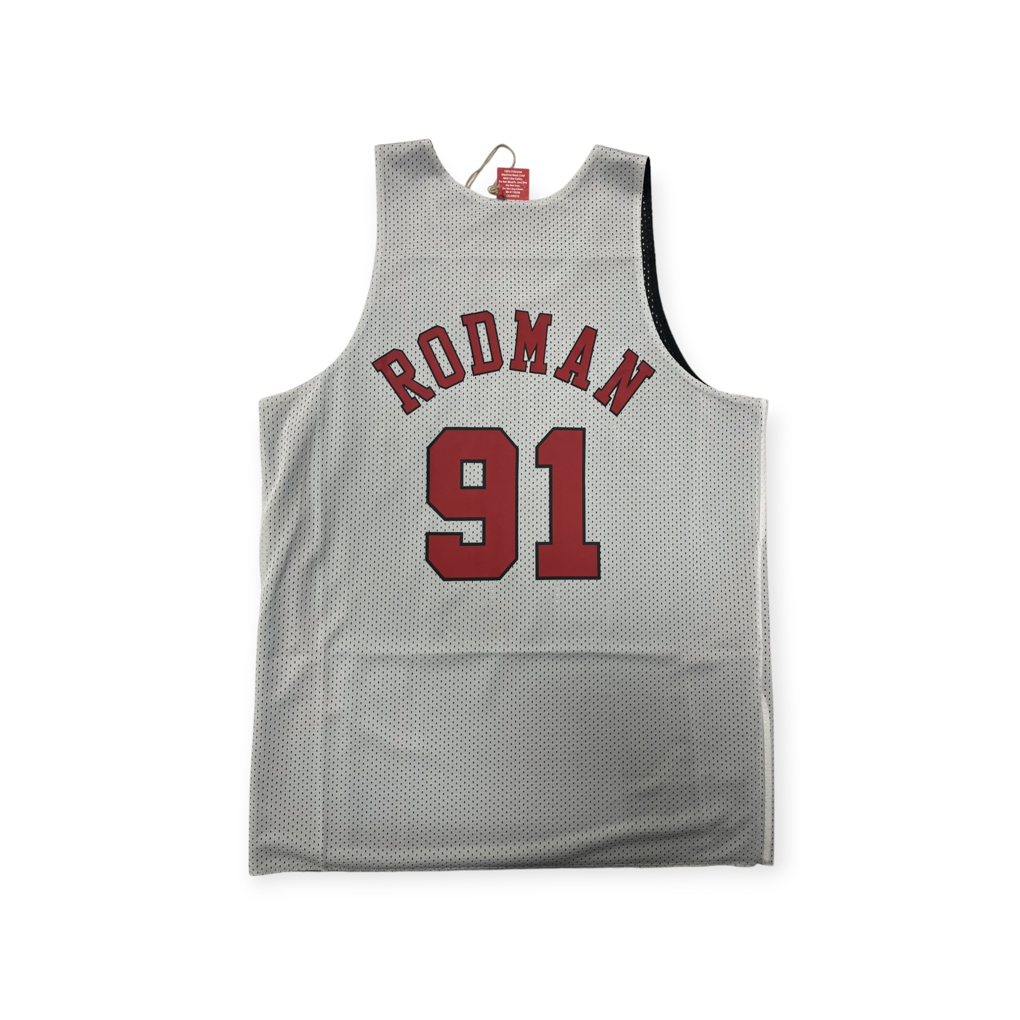 Mitchell & Ness Chicago Bulls Reversible Dennis Rodman Hardwood Classics Black Mesh Tank Size S