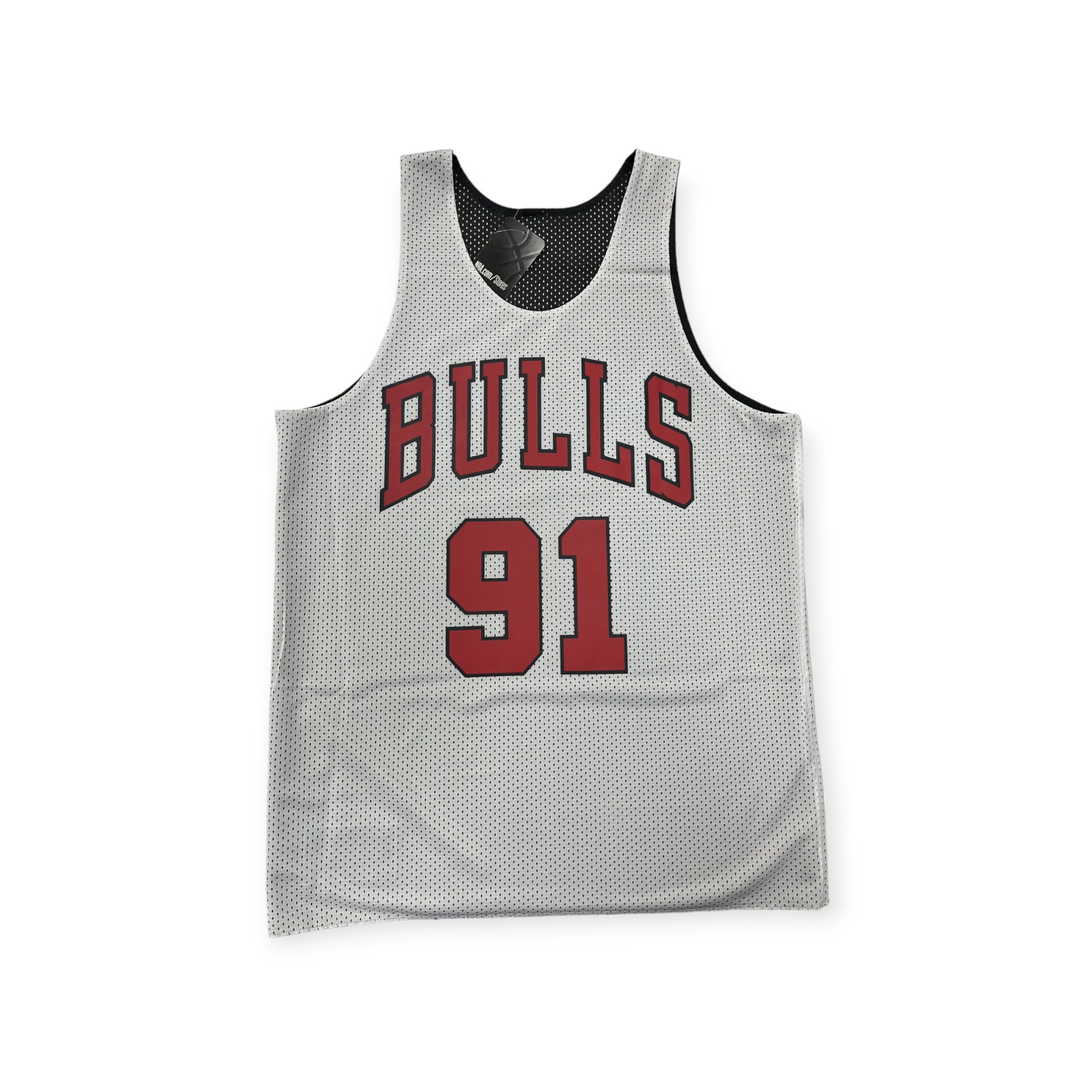 Mitchell & Ness Chicago Bulls Reversible Dennis Rodman Hardwood Classics Black Mesh Tank Size S