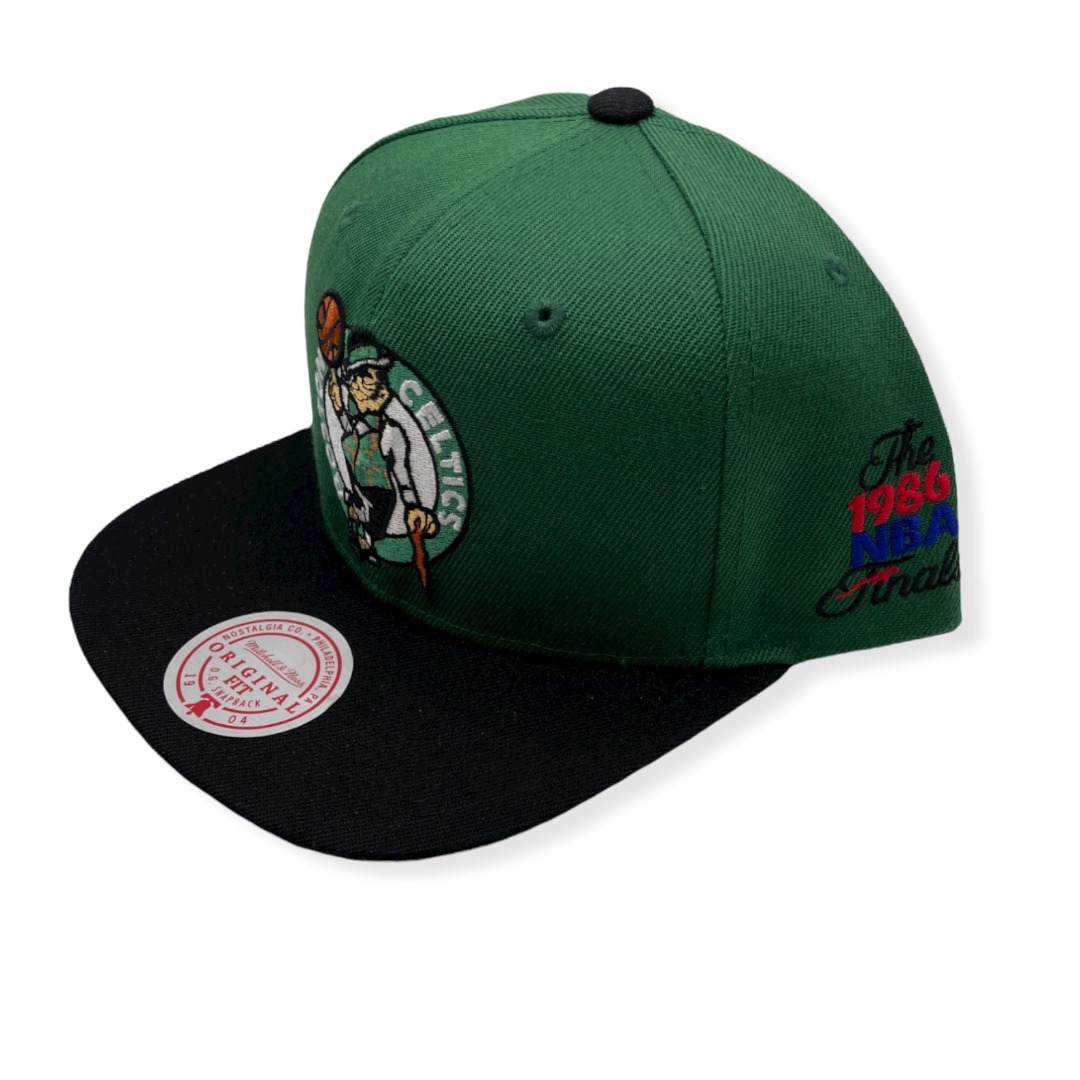 Mitchell & Ness Boston Celtics Patched Up Green/Black Adjustable Snapback Hat Cap