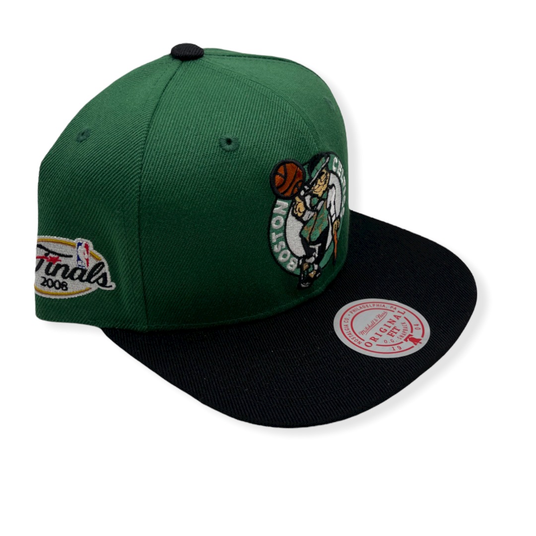 Mitchell & Ness Boston Celtics Patched Up Green/Black Adjustable Snapback Hat Cap