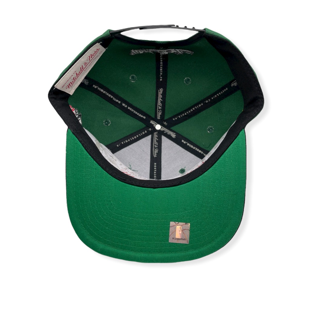 Mitchell & Ness Boston Celtics Patched Up Green/Black Adjustable Snapback Hat Cap