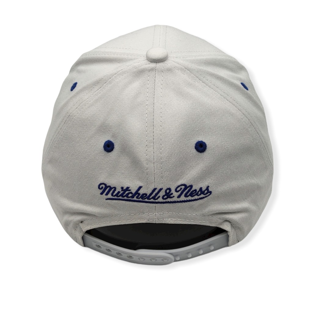 Mitchell & Ness Detroit Pistons Oh Word Pro White Pro Crown Adjustable Snapback Hat Cap