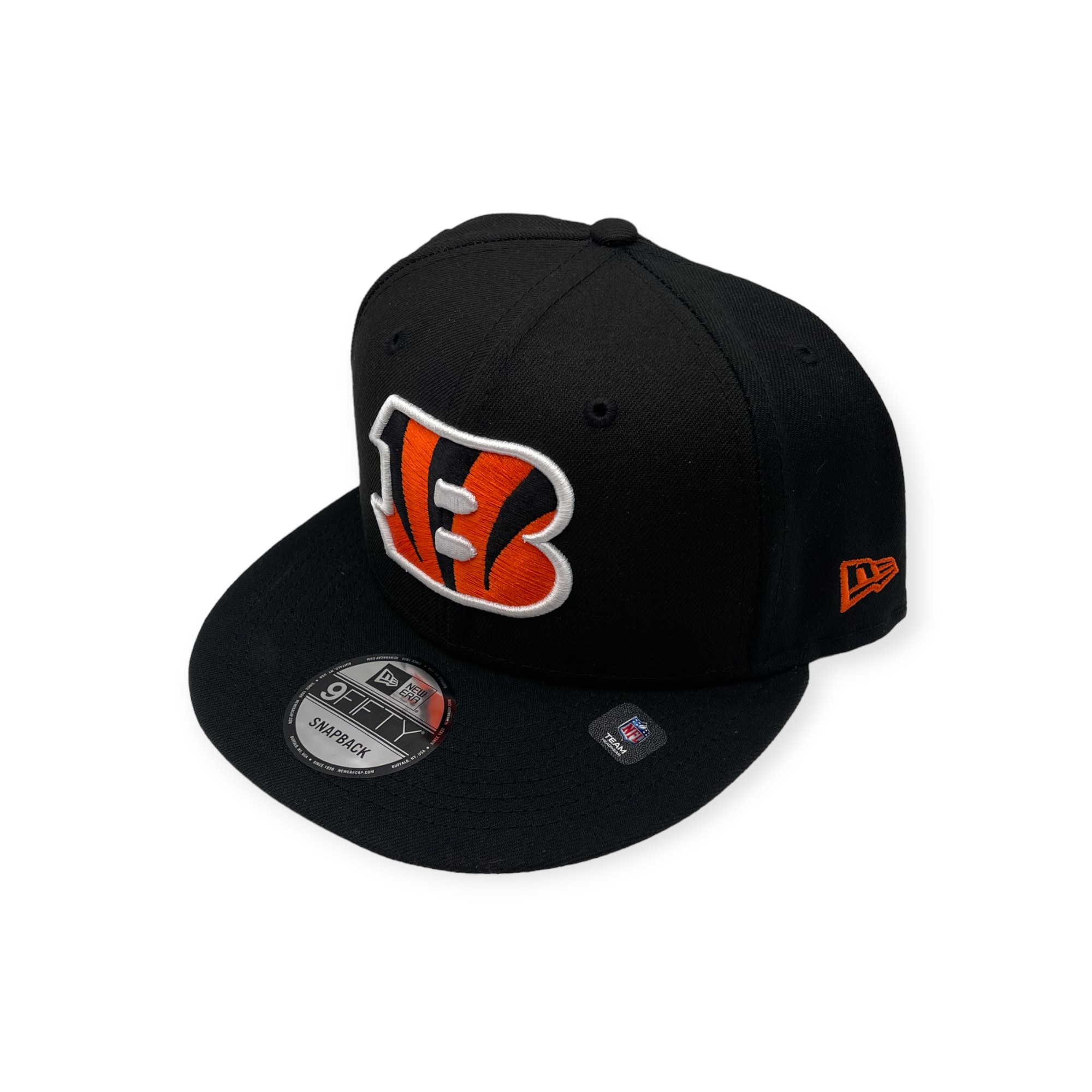 New Era Cincinnati Bengals 9Fifty Black Basic Adjustable Strap Hat Cap