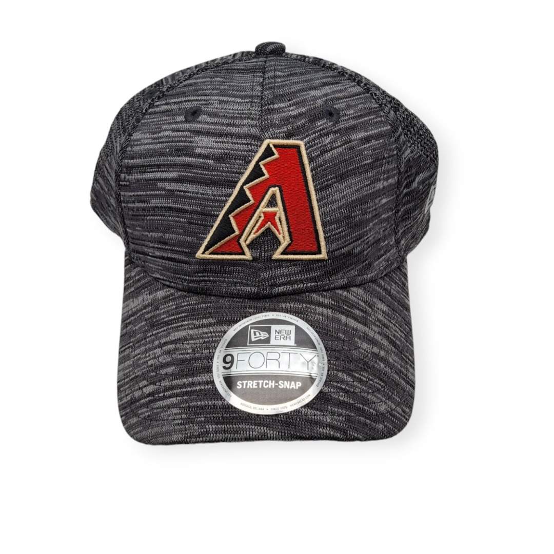 New Era Arizona Diamondbacks 9Forty Stretch Snap Tech B1 Gray Adjustable Snapback Hat Cap