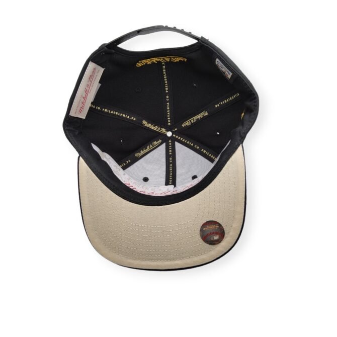 Mitchell & Ness San Diego Padres Team Classic Coop Black Adjustable Snapback Hat Cap