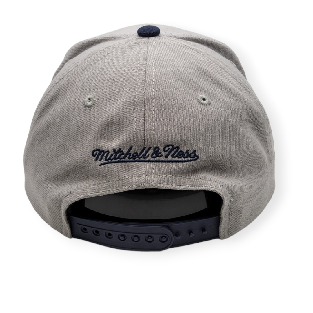 Mitchell & Ness Boston Red Sox Away Cooperstown Collection 2 Tone Gray/Navy Adjustable Snapback Hat Cap