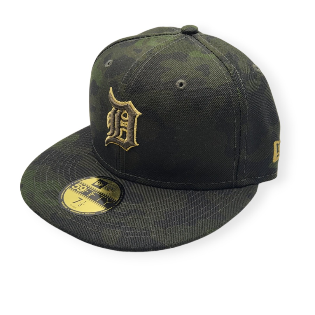 New Era Detroit Tigers 59Fifty 2019 Armed Forces Day Fitted Hat Cap Size 7 1/8