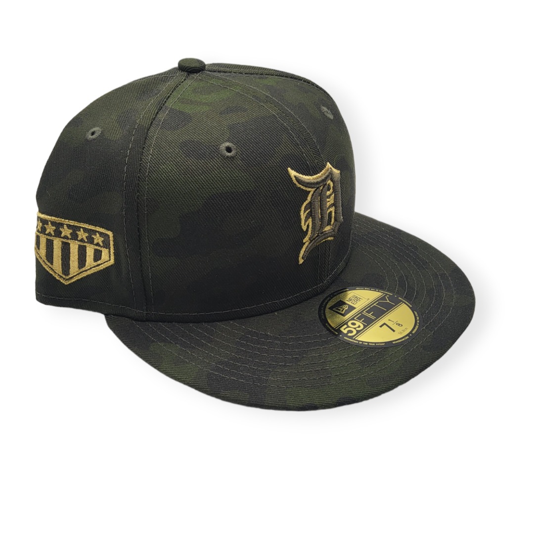 New Era Detroit Tigers 59Fifty 2019 Armed Forces Day Fitted Hat Cap Size 7 1/8