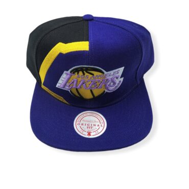 Mitchell & Ness Los Angeles Lakers Retroline Purple Adjustable Snapback Hat Cap