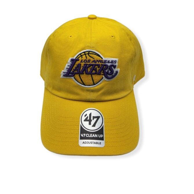 '47 Los Angeles Lakers Clean Up Yellow Gold w/ Loop Label Adjustable Strap Hat Cap