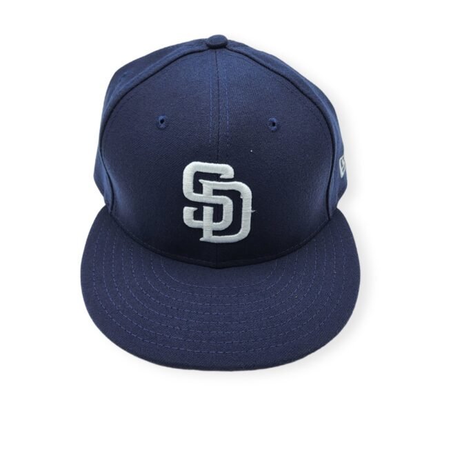 New Era San Diego Padres 59Fifty Basic Navy Fitted Hat Cap Size 7 1/2
