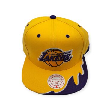 Mitchell & Ness Los Angeles Lakers Rising Tide Adjustable Snapback Hat Cap