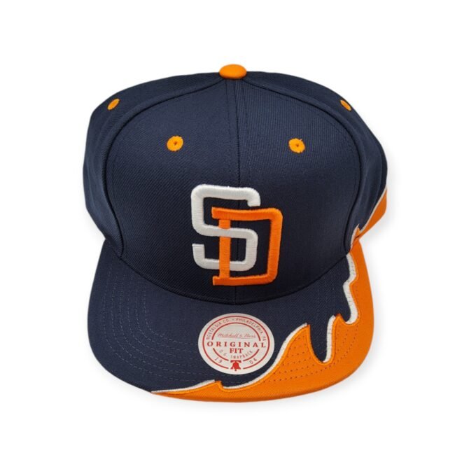 Mitchell & Ness San Diego Padres Rising Tide Cooperstown Collection Adjustable Snapback Hat Cap