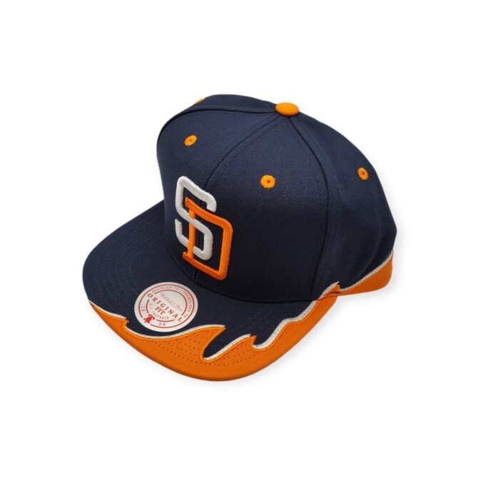 Mitchell & Ness San Diego Padres Rising Tide Cooperstown Collection Adjustable Snapback Hat Cap