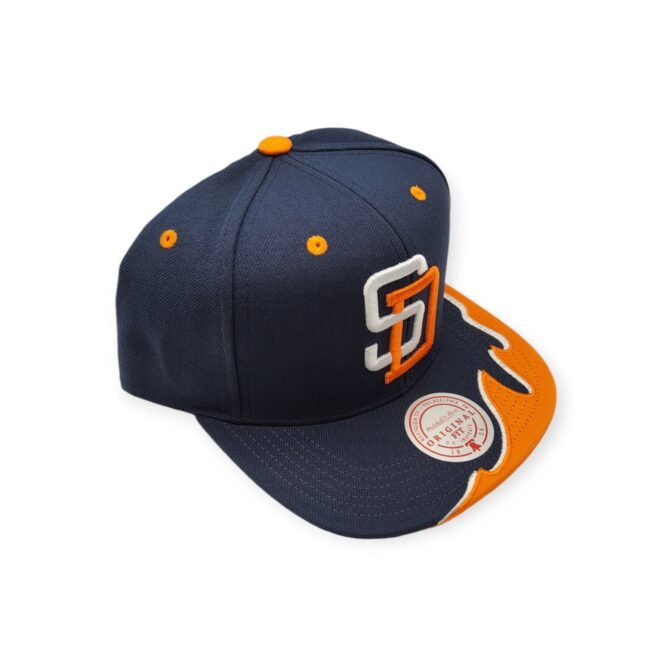 Mitchell & Ness San Diego Padres Rising Tide Cooperstown Collection Adjustable Snapback Hat Cap