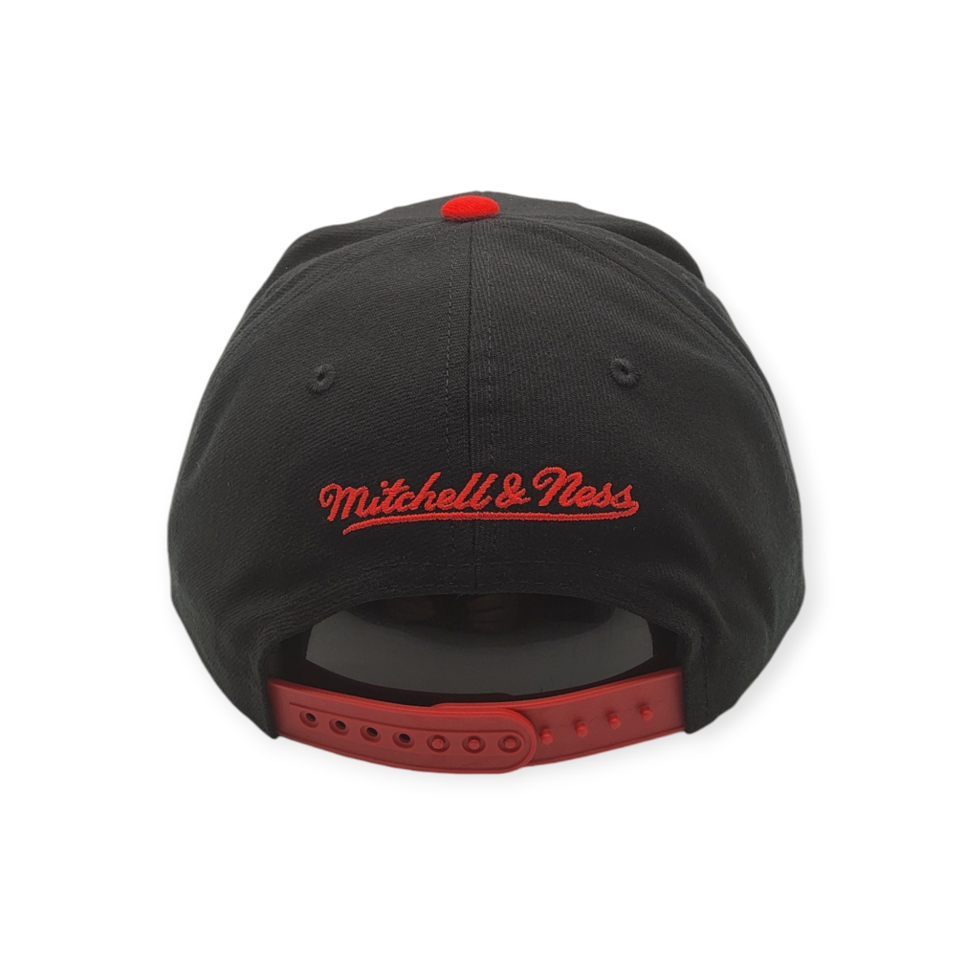 Mitchell & Ness Chicago Bulls Banners Up Black/Red Adjustable Snapback Hat Cap