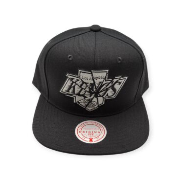 Mitchell & Ness Los Angeles Kings Shattered Vintage Black Adjustable Snapback Hat Cap