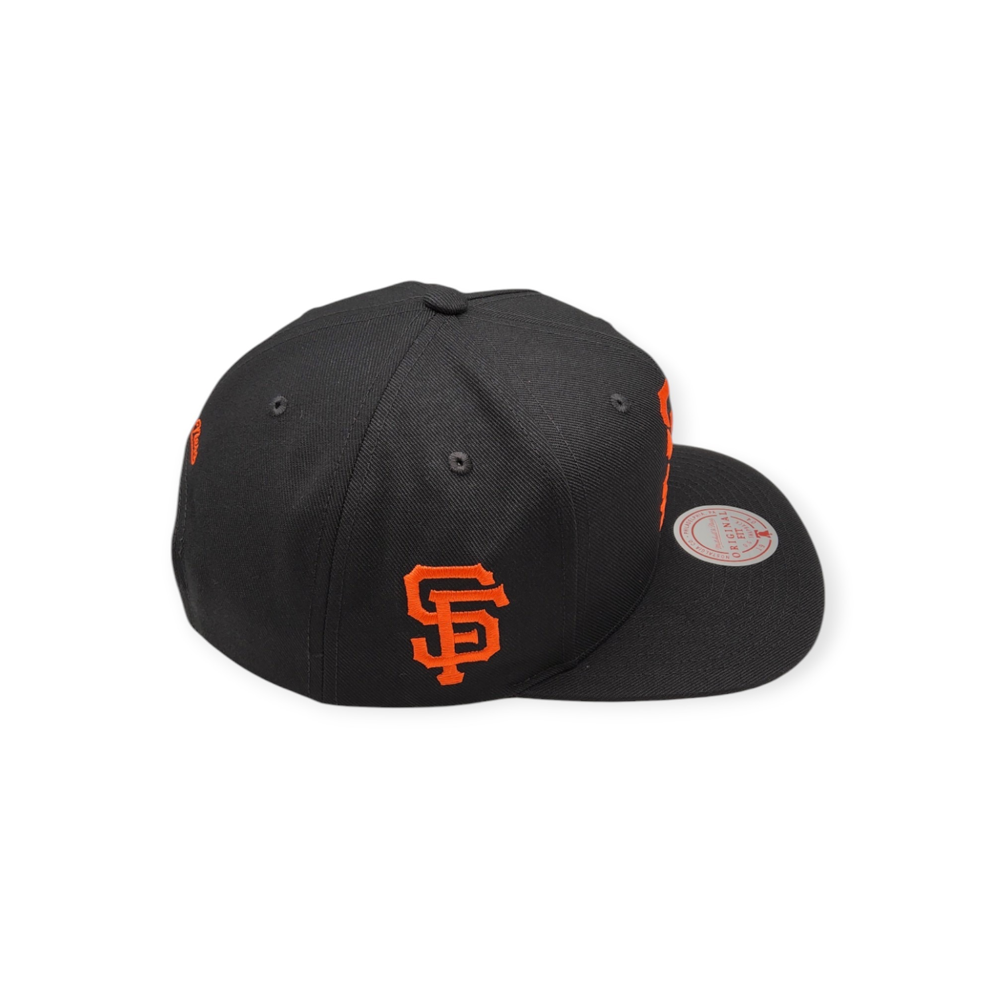 Mitchell & Ness San Francisco Giants Shattered Black Adjustable Snapback Hat Cap