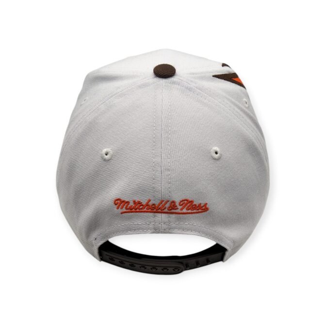 Mitchell & Ness San Diego Padres Waverunner Cooperstown Collection White/Brown/Orange Adjustable Snapback Hat Cap
