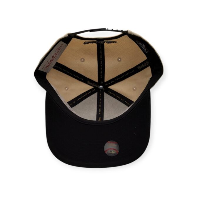 Mitchell & Ness Pittsburgh Pirates Speed Zone Off White/Black Adjustable Snapback Hat Cap