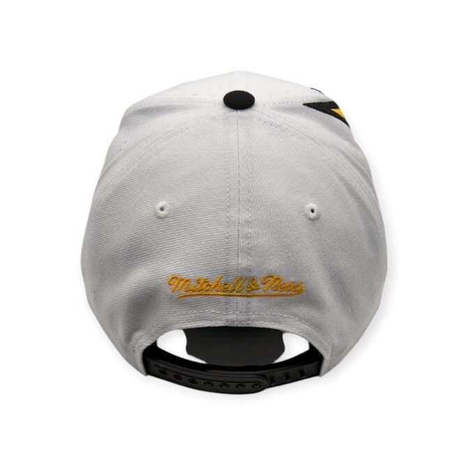 Mitchell & Ness Pittsburgh Pirates Waverunner White/Black/Yellow Adjustable Snapback Hat Cap