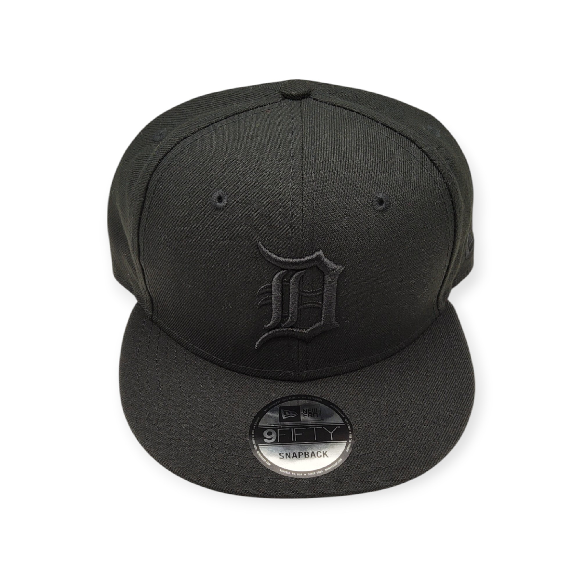 New Era Detroit Tigers 9Fifty Black on Black Adjustable Snapback Hat Cap