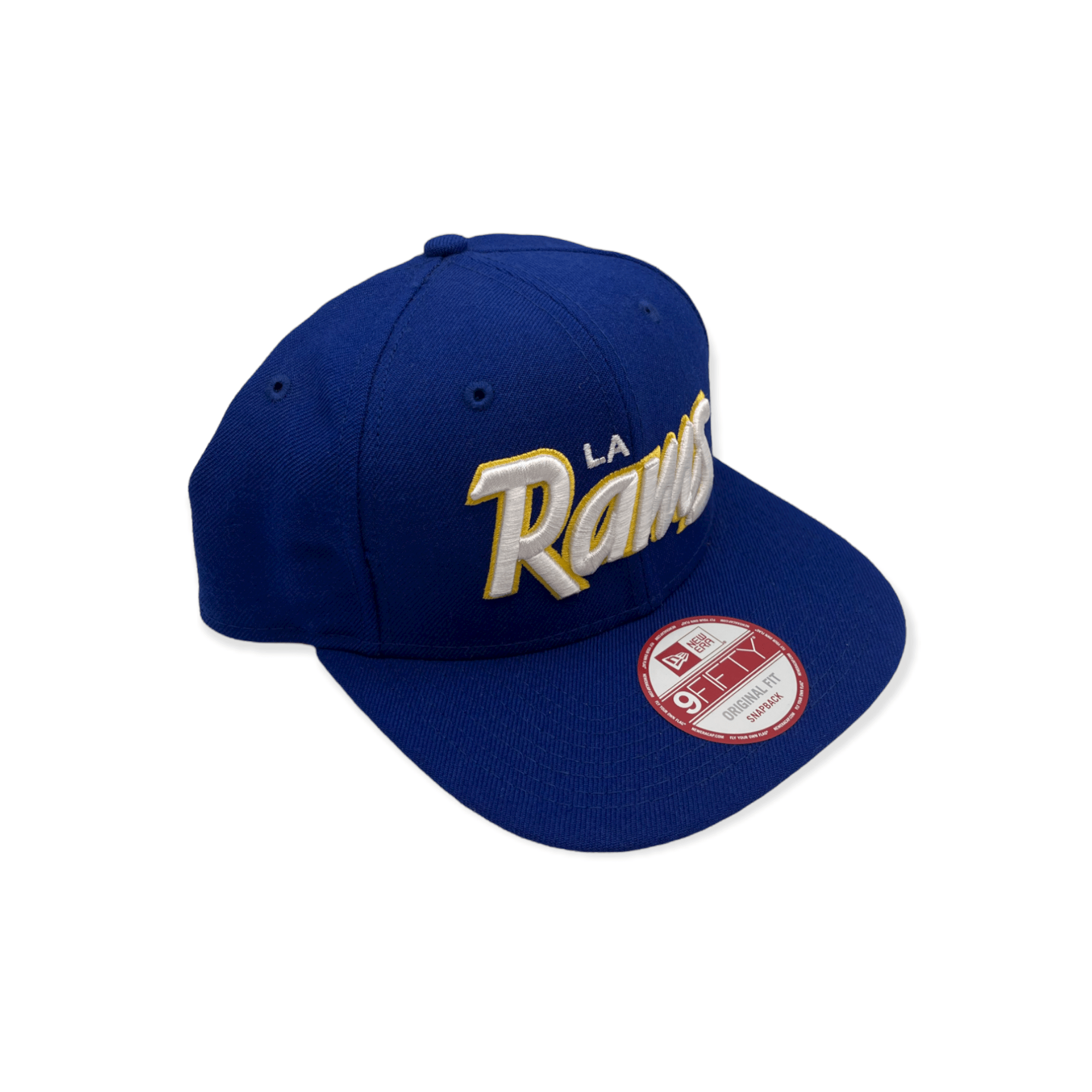 New Era Los Angeles Rams 9Fifty Royal Blue/White Script Original Fit Adjustable Snapback Hat Cap