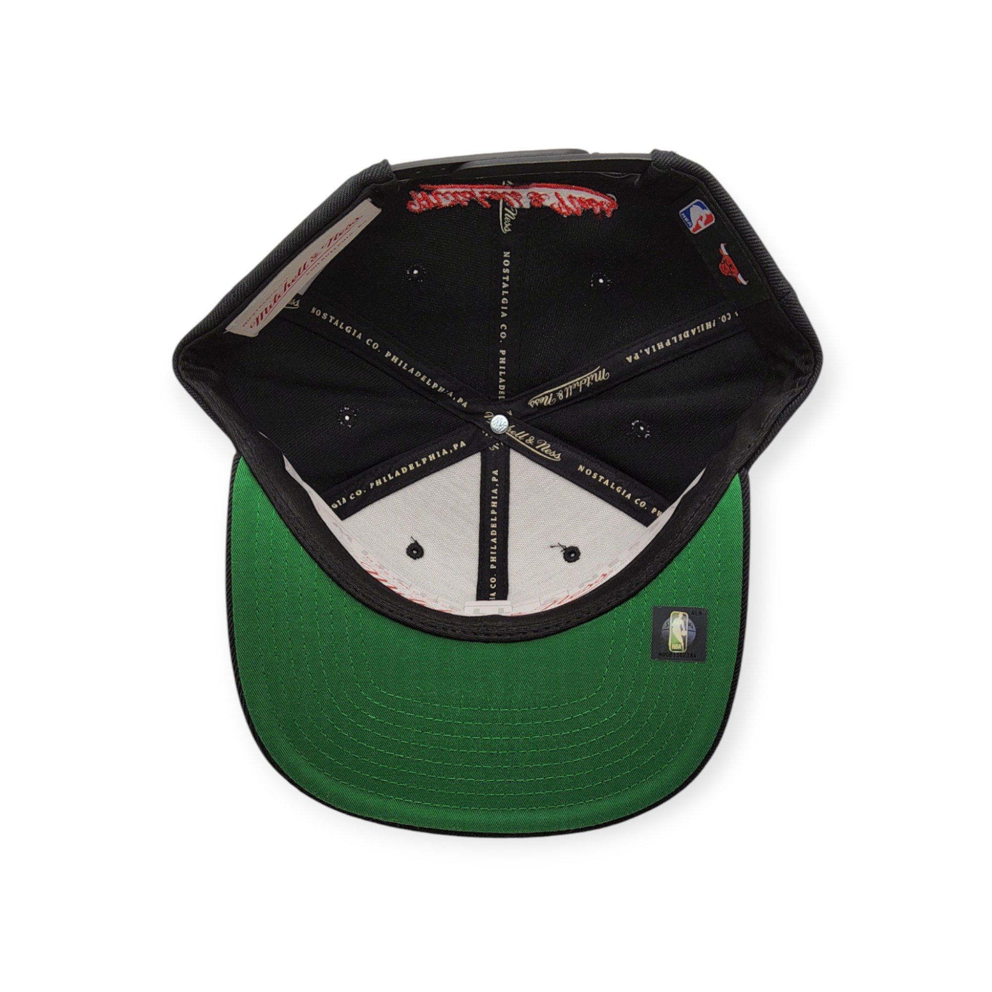 Mitchell & Ness Chicago Bulls Wool Solid Black Adjustable Snapback Hat Cap