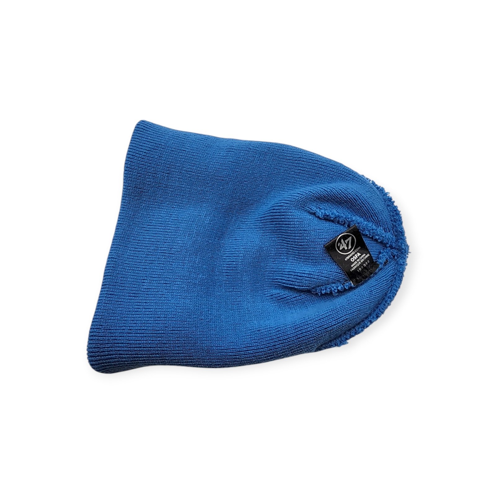 '47 Detroit Lions Authentic Raised Cuffed Blue Knit Beanie Cold Weather Hat