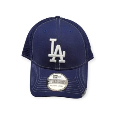New Era Los Angeles Dodgers 39Thirty Neo Blue Size M/L Flex Fitted Hat Cap