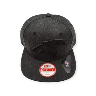 New Era Carolina Panthers 9Fifty Black on Black Adjustable Snapback Hat Cap