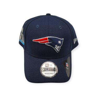 New Era New England Patriots 9Forty The League Superbowl LIII Side Logo Navy Adjustable Strap Hat Cap