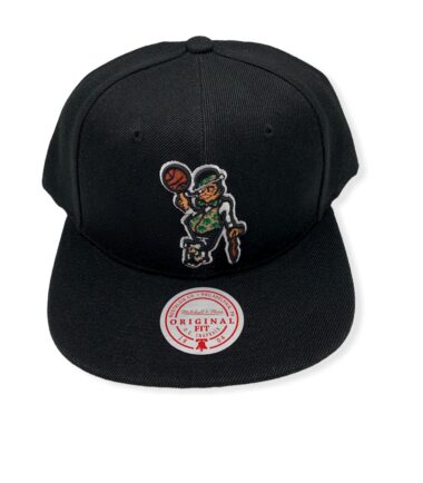 Mitchell & Ness Boston Celtics Core Basic Black Adjustable Snapback Hat Cap